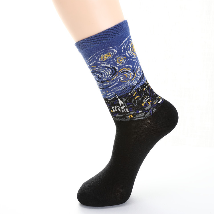 World Famous Mona Lisa Painting Socks Cotton Stockings Socks